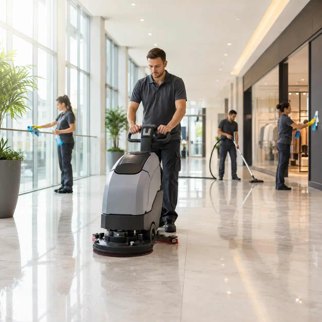 Espace avant et après nettoyage par Northern Pro Clean